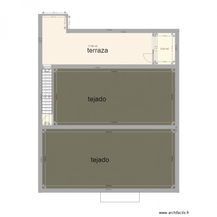 Padre Isla 19. Plan de 0 pièce et 0 m2