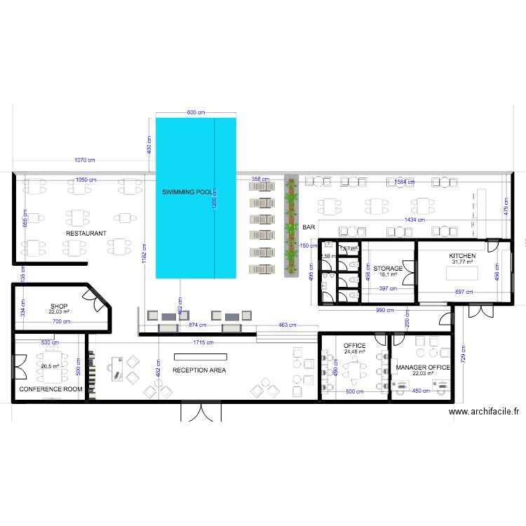 RECEPTION BUILDING 3. Plan de 0 pièce et 0 m2