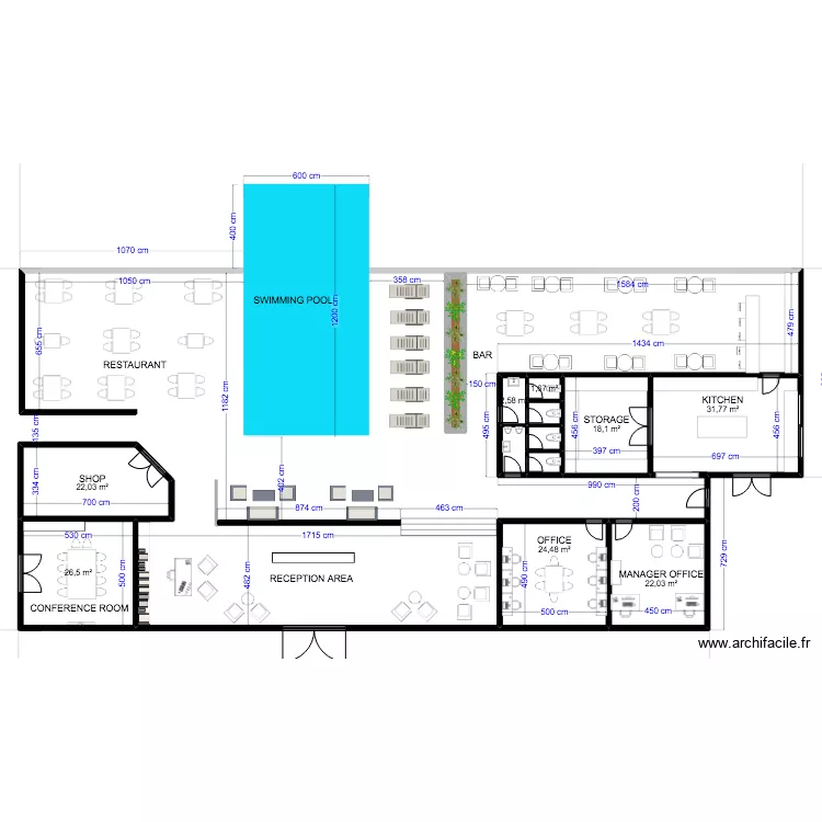 RECEPTION BUILDING 3. Plan de 