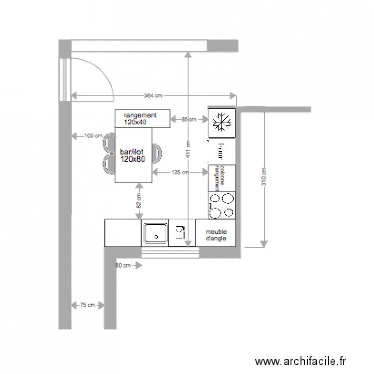 cuisine soret 2. Plan de 0 pièce et 0 m2