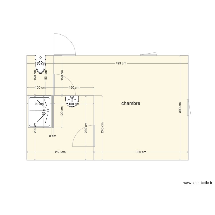 CHAMBRE B MAZURE . Plan de 0 pièce et 0 m2