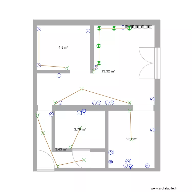 11 sentier des piottes Noisy le Grand. Plan de 