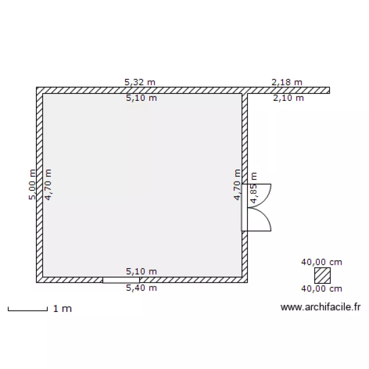 abri jardin. Plan de 