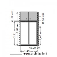 Placard couloir avec portes 2