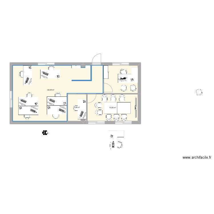 Bureau FLA 3. Plan de 0 pièce et 0 m2