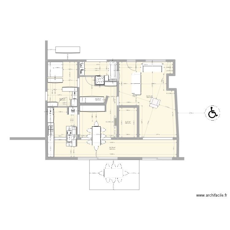 Cerfontaine reno - 221003 - D. Plan de 5 pièces et 114 m2