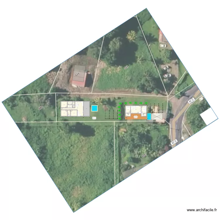 PROJET ROCHES CARREES meublé. Plan de PROJET ROCHES CARREES meublé. Plan de