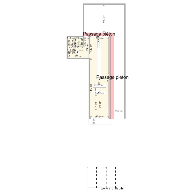 dingy. Plan de 0 pièce et 0 m2