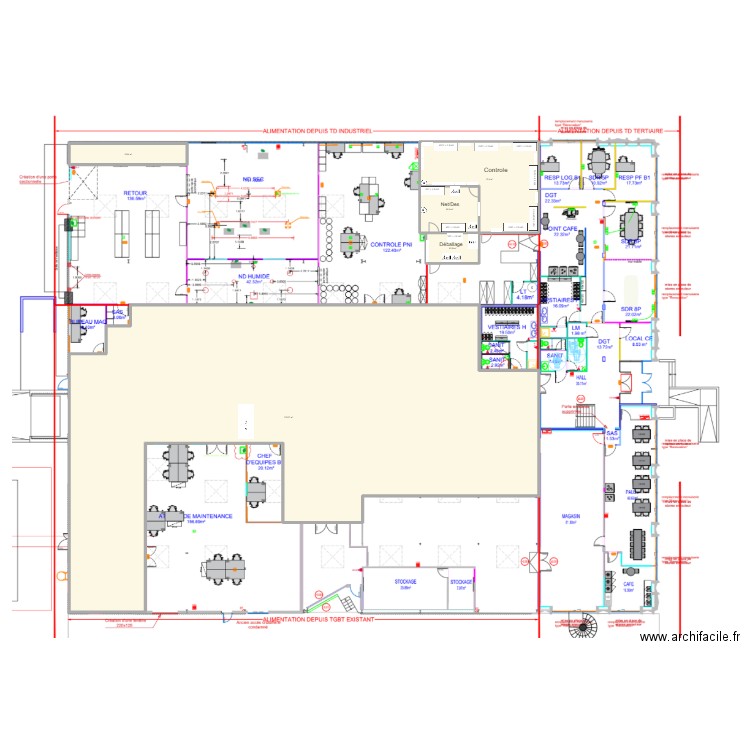 PNI MEYZIEU V2. Plan de 5 pièces et 674 m2