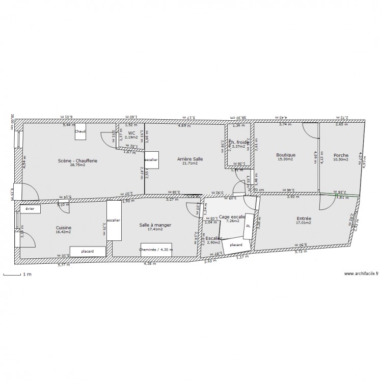 RDC resto. Plan de 0 pièce et 0 m2