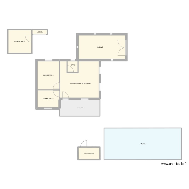 COLONIA SAN ANTONIO E7 BIS. Plan de 8 pièces et 105 m2