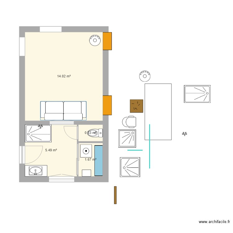 Grrr RdC 2023 - 03. Plan de 4 pièces et 22 m2