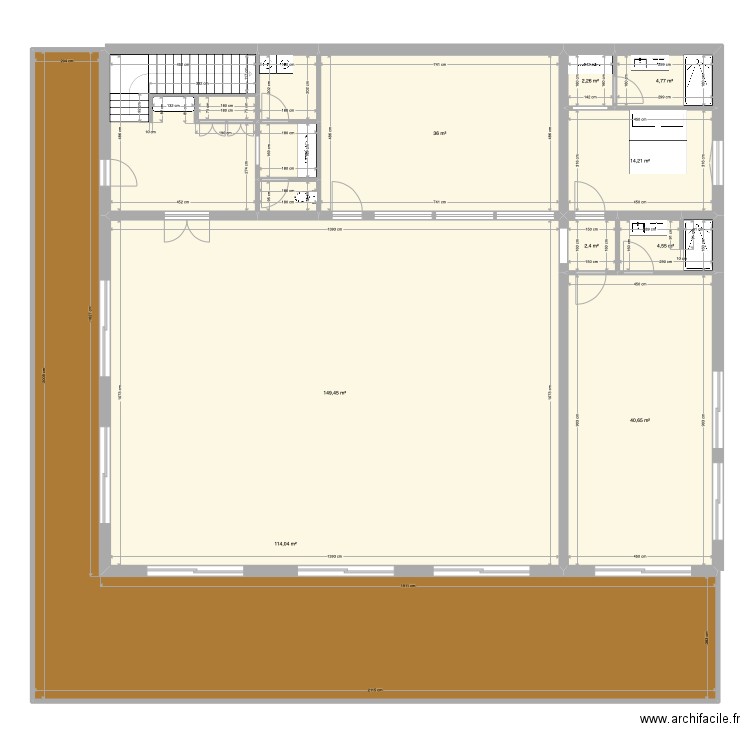 Les angles V01. Plan de 38 pièces et 969 m2