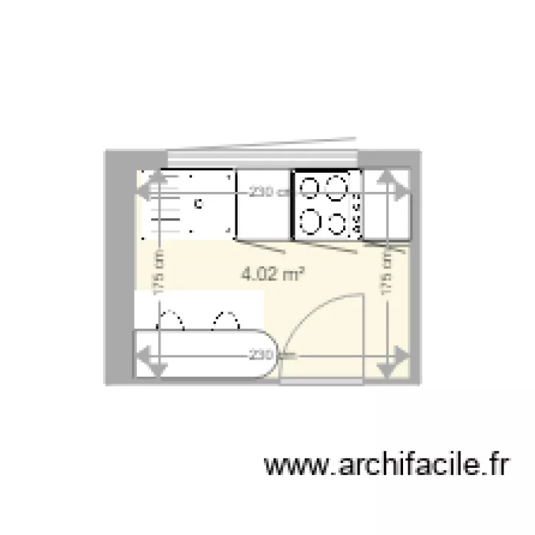 cuisine mesly. Plan de 