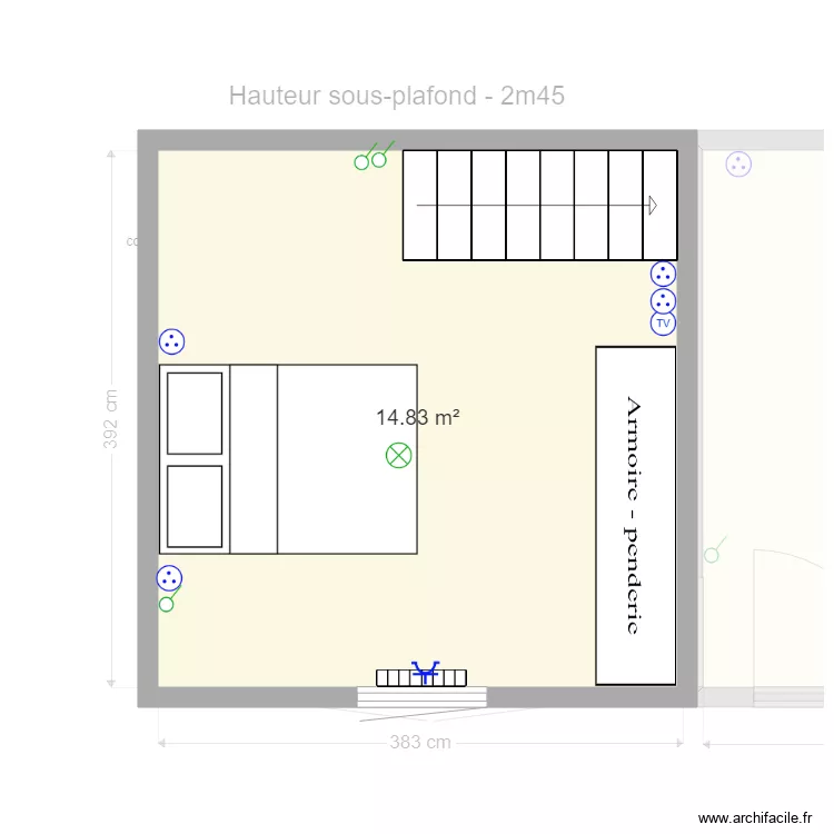 Plan Appartement n&deg;3. Plan de 