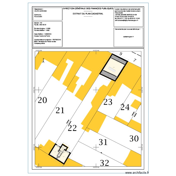 PDM FIEUX 1ER ETAGE. Plan de 0 pièce et 0 m2