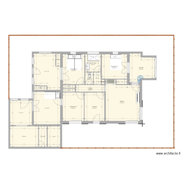 Canet plage existant. Plan de 0 pièce et 0 m2