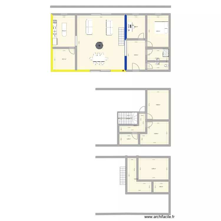 mobilehome. Plan de 15  et 197 m²