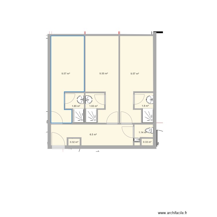 Ch 101 103  plomberie. Plan de 0 pièce et 0 m2