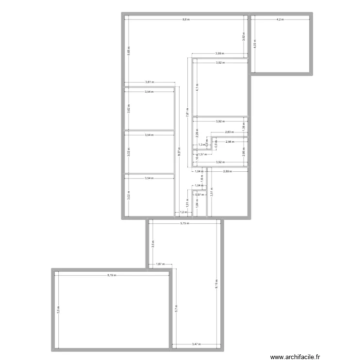 MARCHAL. Plan de 12  et 223 m²