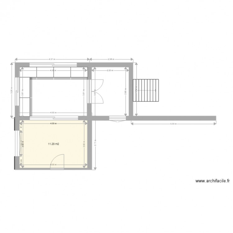 Extension niveau RDC Bis. Plan de 0 pièce et 0 m2