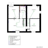 Plan électrique et plomberie étage