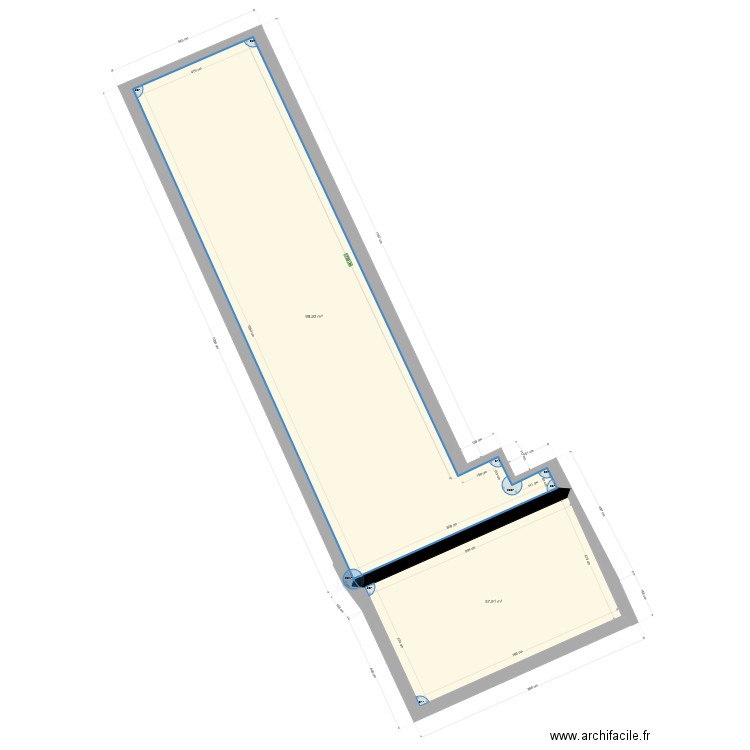 maison selon cadastre. Plan de 0 pièce et 0 m2