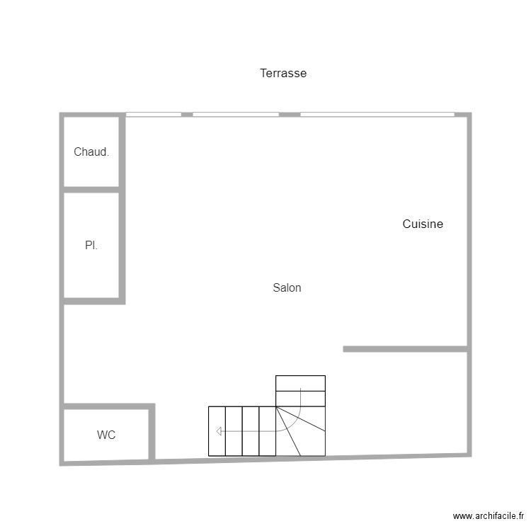 antin rdc. Plan de 0 pièce et 0 m2