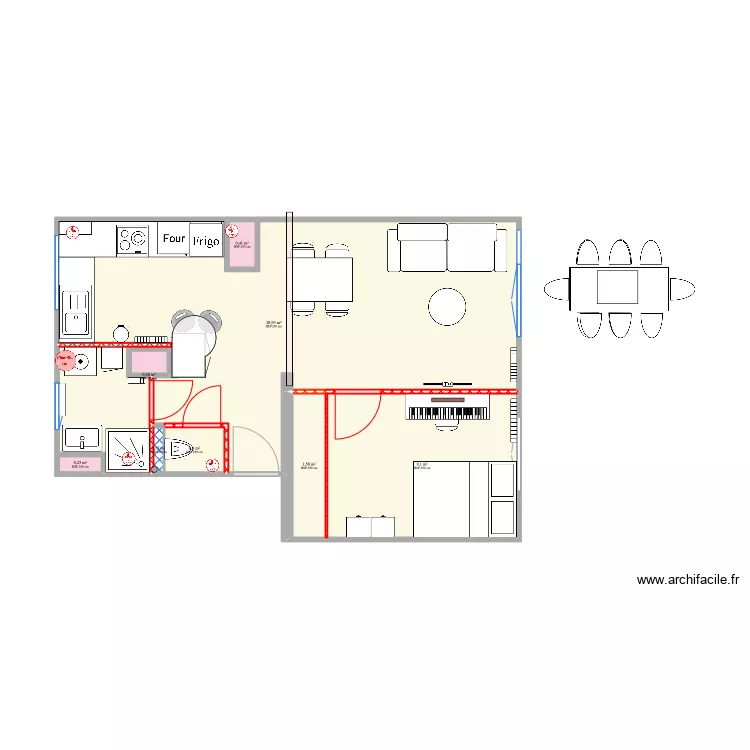 Saint-Fran&ccedil;ois_V Bis Meubl&eacute; 5_Variante 3_20220912. Plan de 