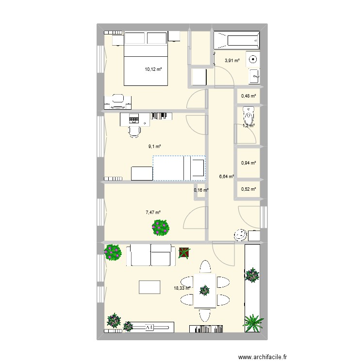 Thib. Plan de 0 pièce et 0 m2
