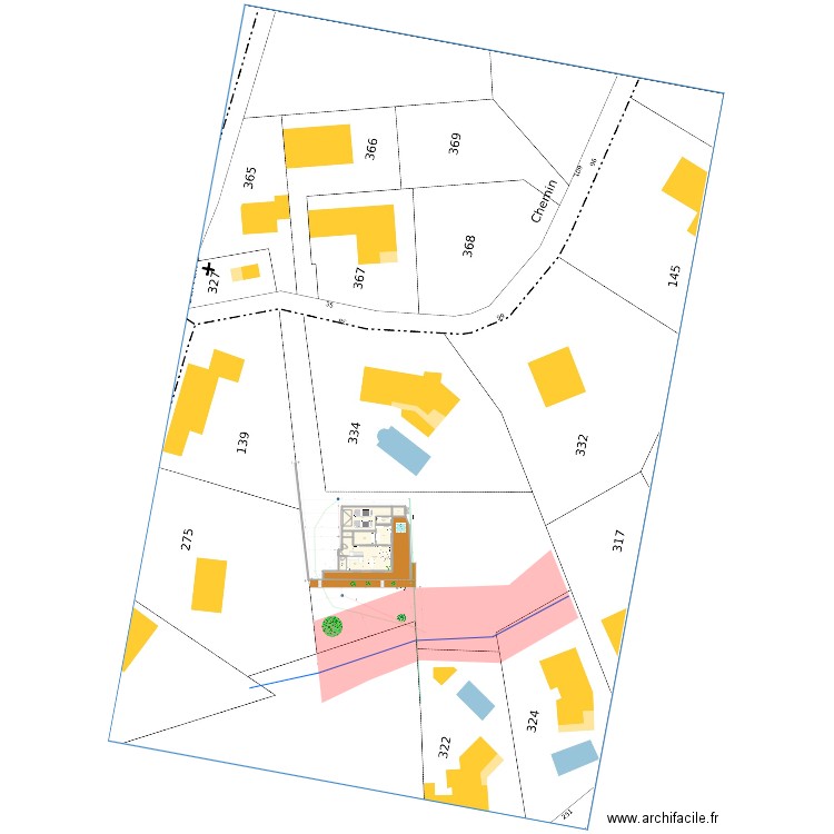 Plan de masse PBC idées 2. Plan de 0 pièce et 0 m2