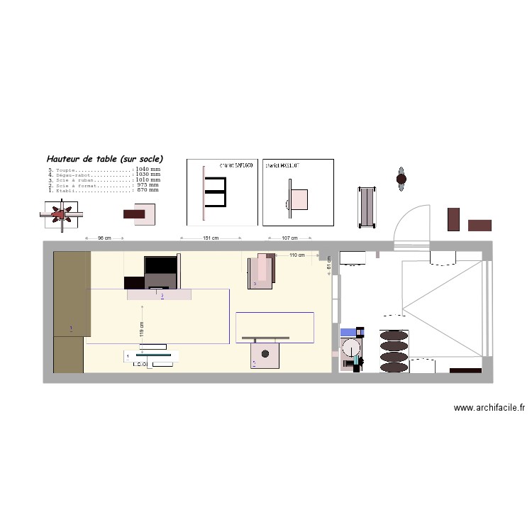 Atelier menuiserie 3. Plan de 0 pièce et 0 m2