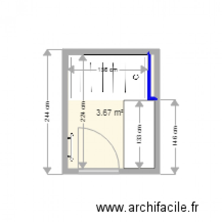 SDB Aurélie. Plan de 0 pièce et 0 m2