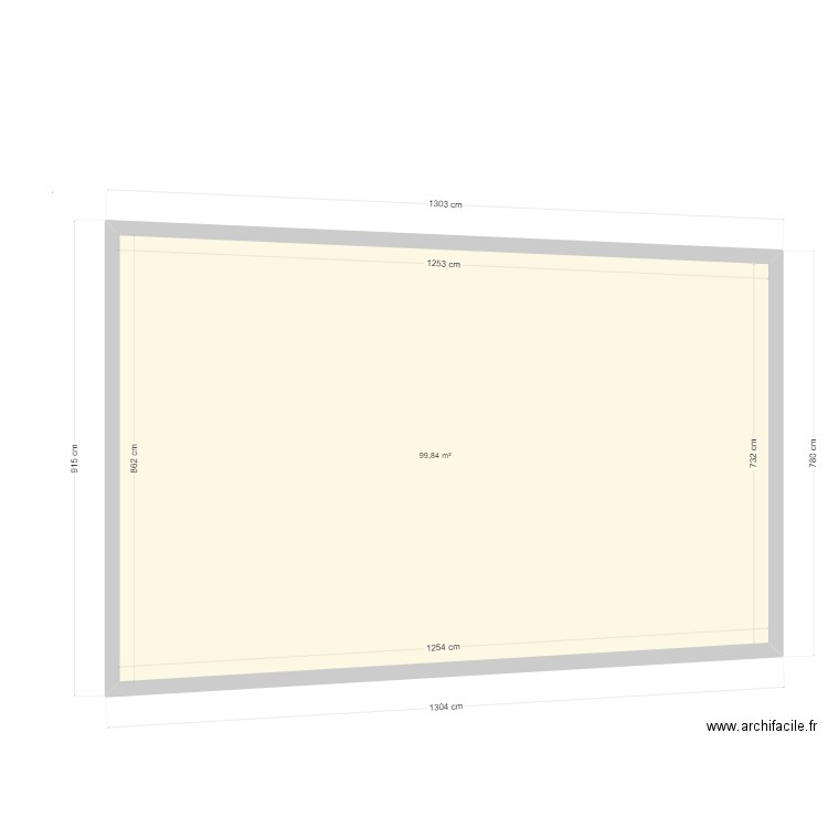 plan françois. Plan de 1 pièce et 100 m2