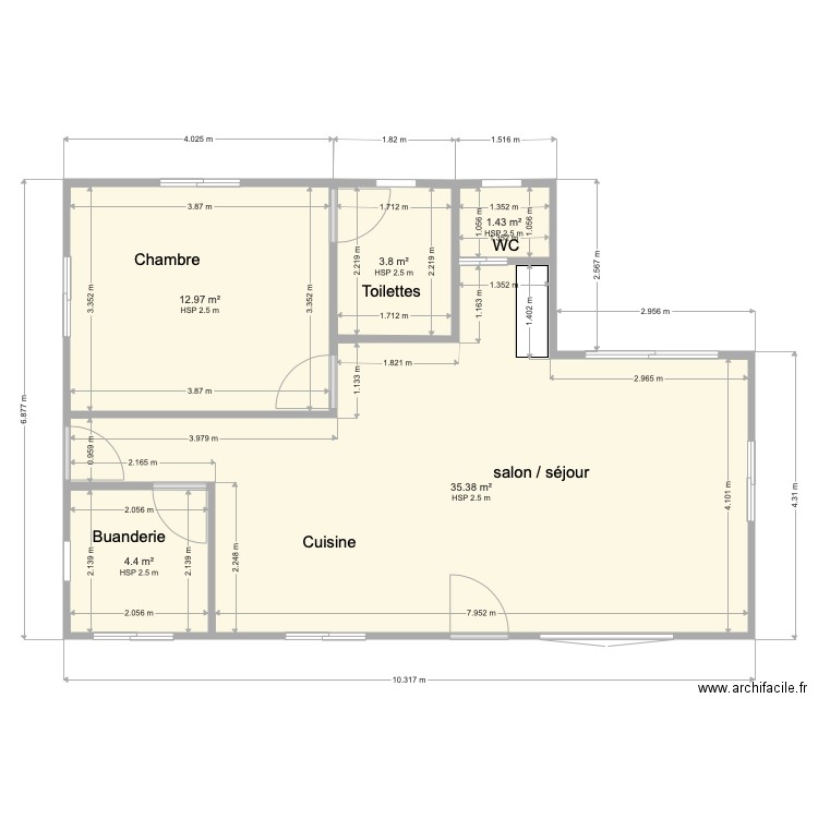 Plan maison JUJU projet 2 rangement. Plan de 0 pièce et 0 m2