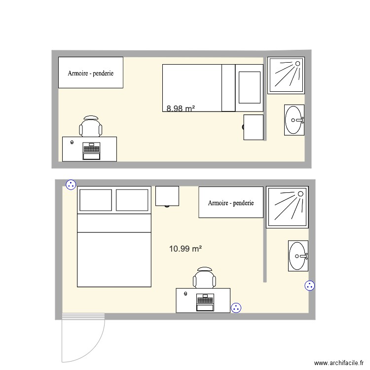 chambre 11m2 roubaix. Plan de 0 pièce et 0 m2