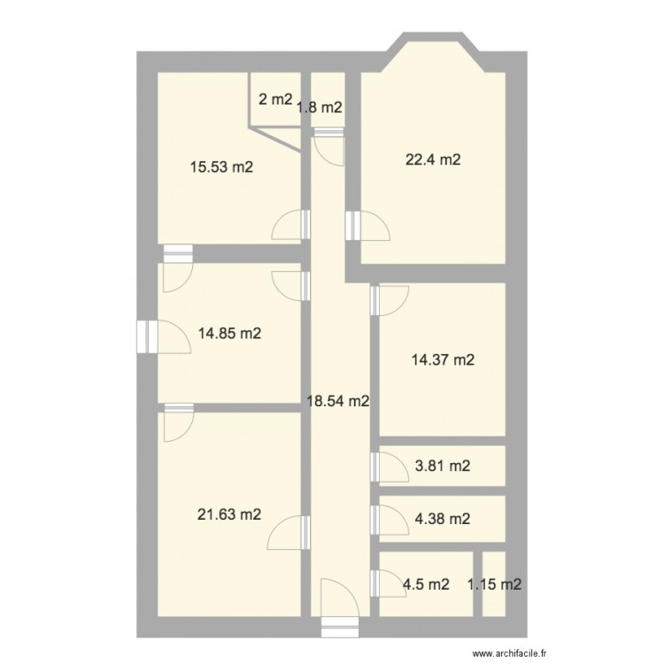 lainé rdj. Plan de 0 pièce et 0 m2