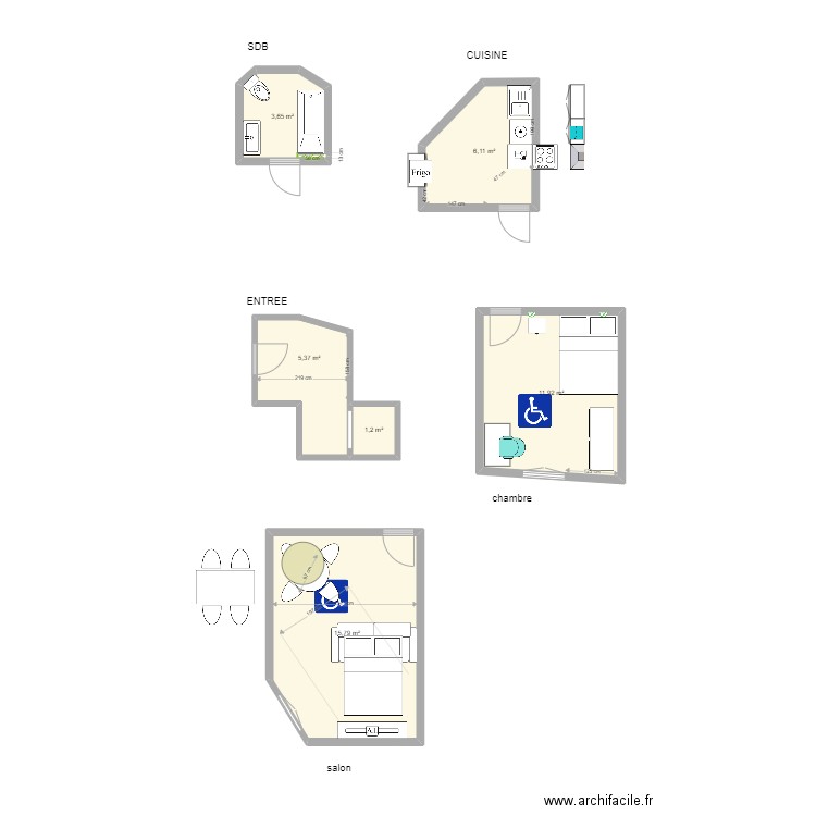 Toulon salon 2. Plan de 0 pièce et 0 m2