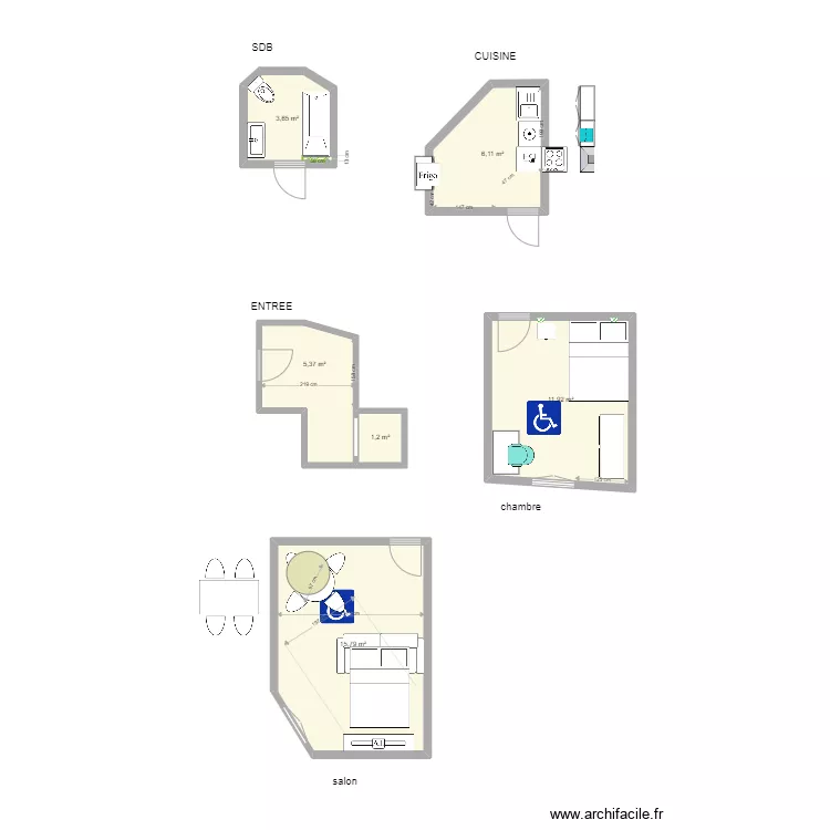 Toulon salon 2. Plan de 