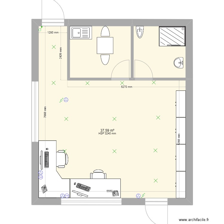 bureau dominique. Plan de 0 pièce et 0 m2