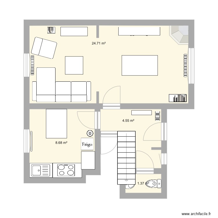 Maison 1. Plan de 0 pièce et 0 m2