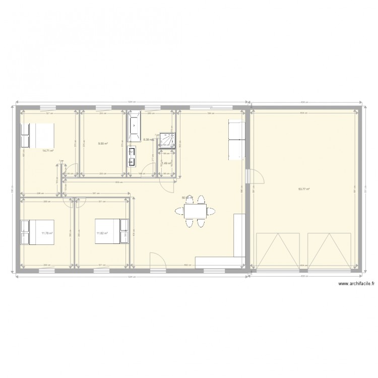 barris2. Plan de 0 pièce et 0 m2