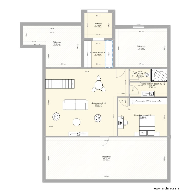 PLAN combles CHANTIER MONTARGIS 2. Plan de 0 pièce et 0 m2