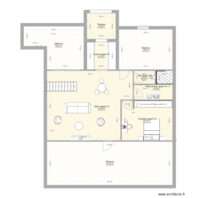 PLAN combles CHANTIER MONTARGIS 2. Plan de 9 pièces et 152 m2