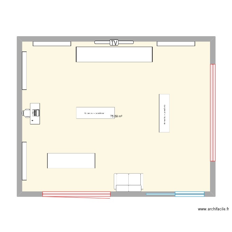 Tfe magasin chaussure . Plan de 0 pièce et 0 m2