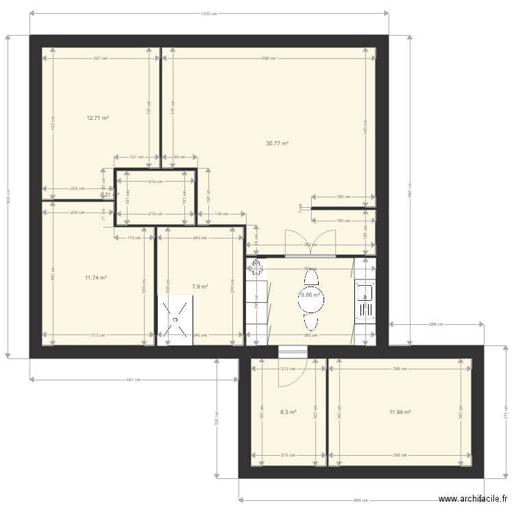 maison papa maman2. Plan de 0 pièce et 0 m2