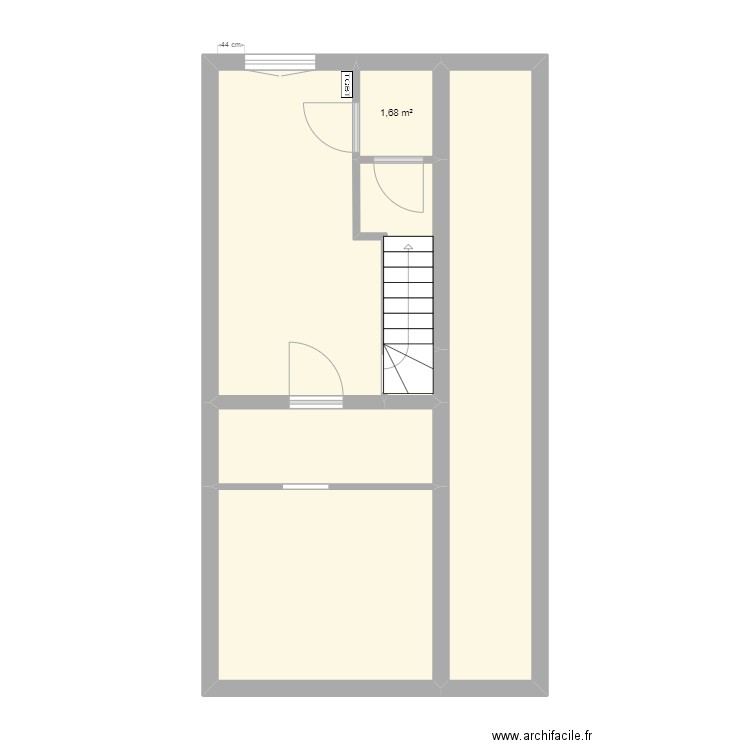 PAM cuisine RDC stentz. Plan de 7 pièces et 46 m2