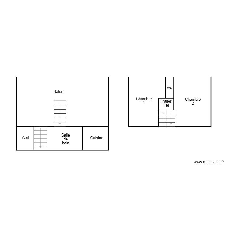 QUIMPER KERGOZIEN. Plan de 4 pièces et 17 m2