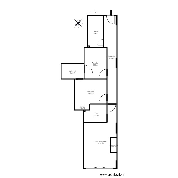 C ALCINARET N 16 1 E ANDORRA LA VELLA. Plan de 0 pièce et 0 m2