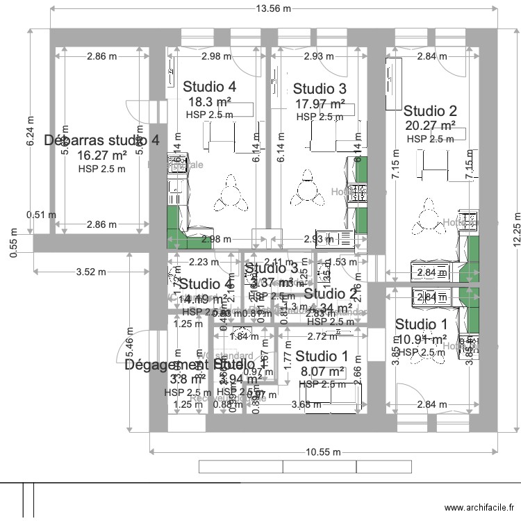 hotel moderne Nadia. Plan de 0 pièce et 0 m2